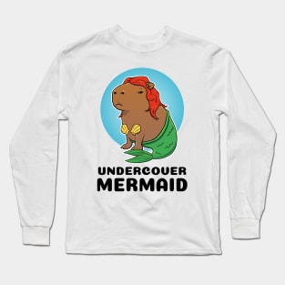 Undercover Mermaid Capybara Long Sleeve T-Shirt